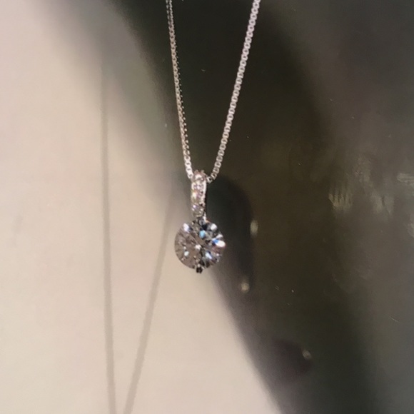 🌟 Sterling Silver 925 Diamond Necklace - Picture 2 of 6